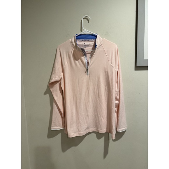 Peter Millar Pullover Mens Large Quarter Zip Golf UPF 50 Sun Protection Shirt - Picture 1 of 8